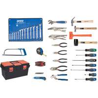Deluxe Tool Set with Plastic Tool Box, 56 Pieces TYP012 | Aurora Tools
