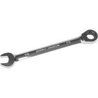SAE Ratcheting Combination Wrench, 12 Point, 1/2", Chrome Finish UAD656 | Aurora Tools