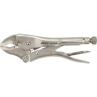 Locking Pliers with Wire Cutter, 10" Length, Curved Jaw UAV666 | Aurora Tools
