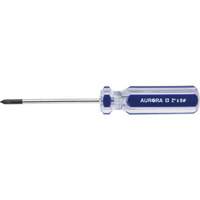 UAX711 Tournevis Philips bleu transparent avec bandes, #0, Prise Plastique