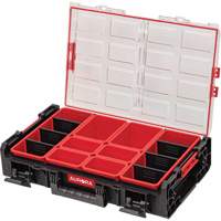 UAX728 Arx&reg; X-Large Organizer with Short Bins, 23" x 15-1/5" x 5", Black