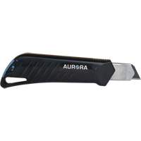 UAY902 18mm Professional Knife with Ratchet, Stainless Steel, Heavy-Duty, Plastic Handle