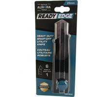 UAY904 25mm Retractable Knife, Stainless Steel, Heavy-Duty, Rubber Handle