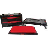 UAZ939 3-Piece Arx&reg; Dolly with Swivel Casters Set, 23-1/10" x 15" x 13-2/5", Black