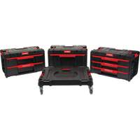 UAZ940 4-Piece Arx&reg; Dolly with Swivel Casters Set, 23-1/10" x 15" x 22-1/2", Black