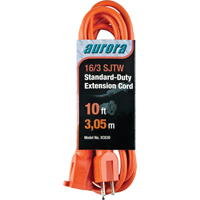 XC630 Extension Cord, Indoor/Outdoor, SJTW, 16/3 AWG, 13 A, 10'