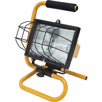 Portable Work Light, Halogen, 500 W, 8000 Lumens, Steel Housing XC949 | Aurora Tools
