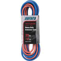 XH235 TPE-Rubber Extension Cord with Light Indicator, All-Weather, SJEOW, 14/3 AWG, 15 A, 3 Outlet(s), 25'