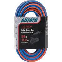 All-Weather TPE-Rubber Extension Cord with Light Indicator, SJEOW, 12/3 AWG, 15 A, 3 Outlet(s), 50' XH239 | Aurora Tools
