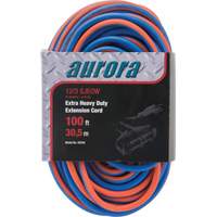 All-Weather TPE-Rubber Extension Cord with Light Indicator, SJEOW, 12/3 AWG, 15 A, 3 Outlet(s), 100' XH240 | Aurora Tools