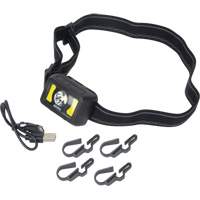 XI801 Headlamp, LED, 350 Lumens, 2 Hrs. Run Time, Rechargeable Batteries