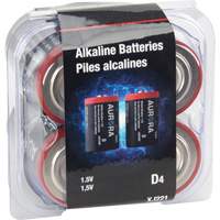 XJ221 Industrial Alkaline Batteries, D, 1.5 V
