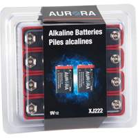 Piles alcalines industrielles, 9 V XJ222 | Outils Aurora