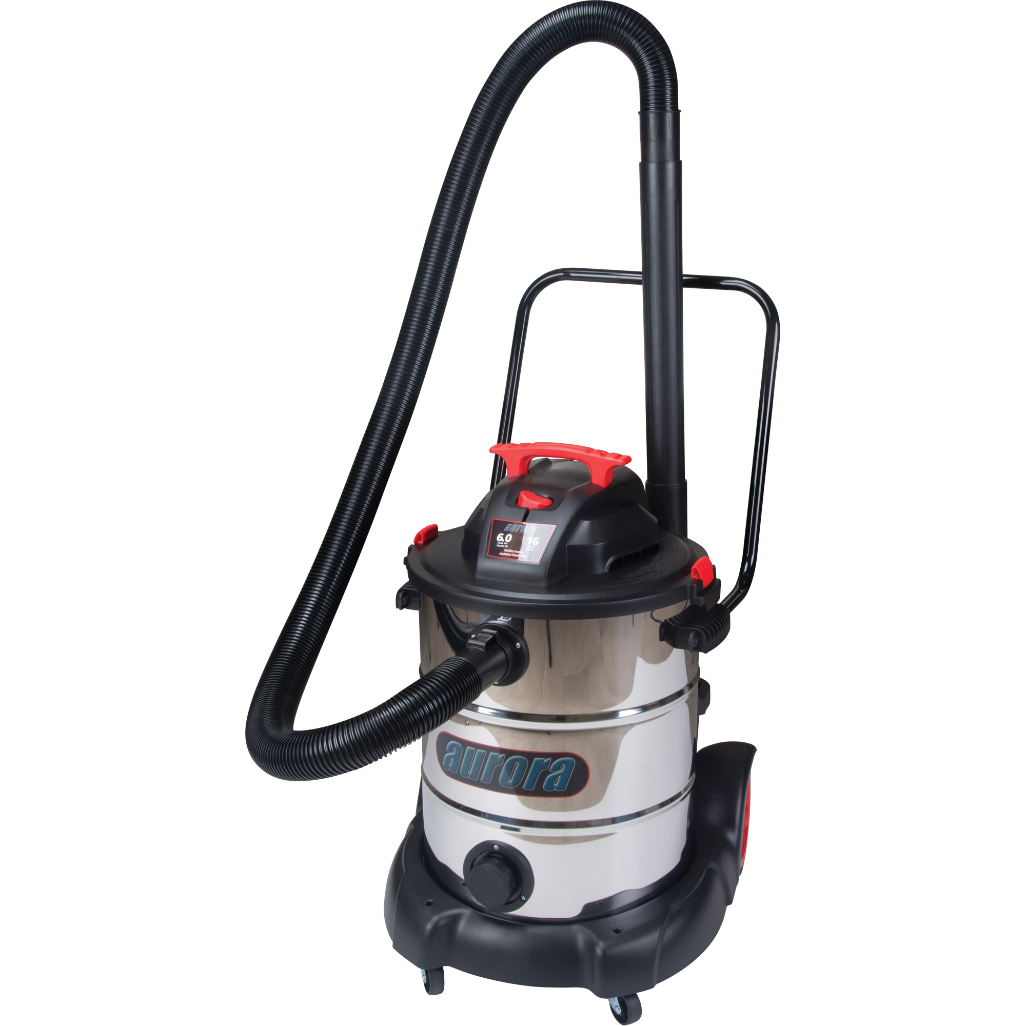 Aurora Tools Vacuum, WetDry, 6 HP, 16 US gal. Aurora Tools