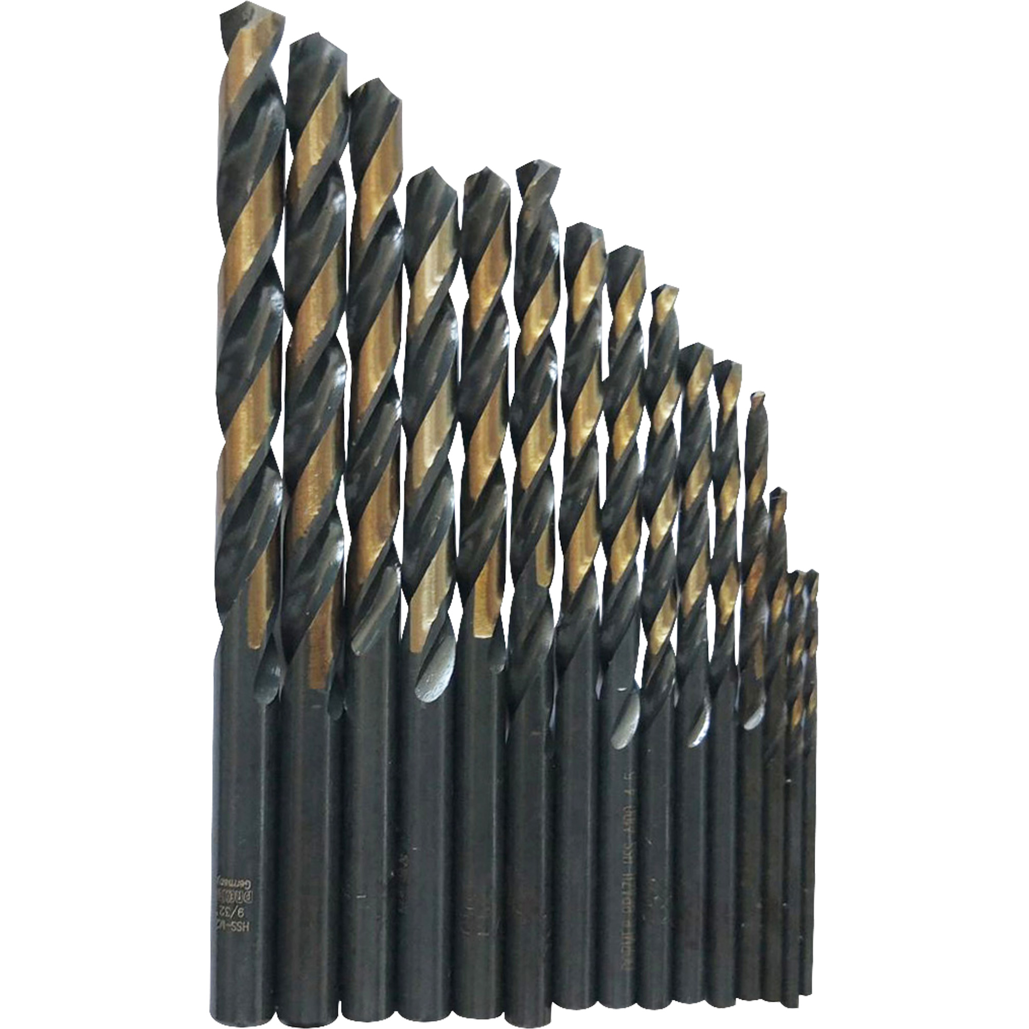 Aurora Tools Jobber Length Drill Bit Set, 29 Pieces, High Speed Steel