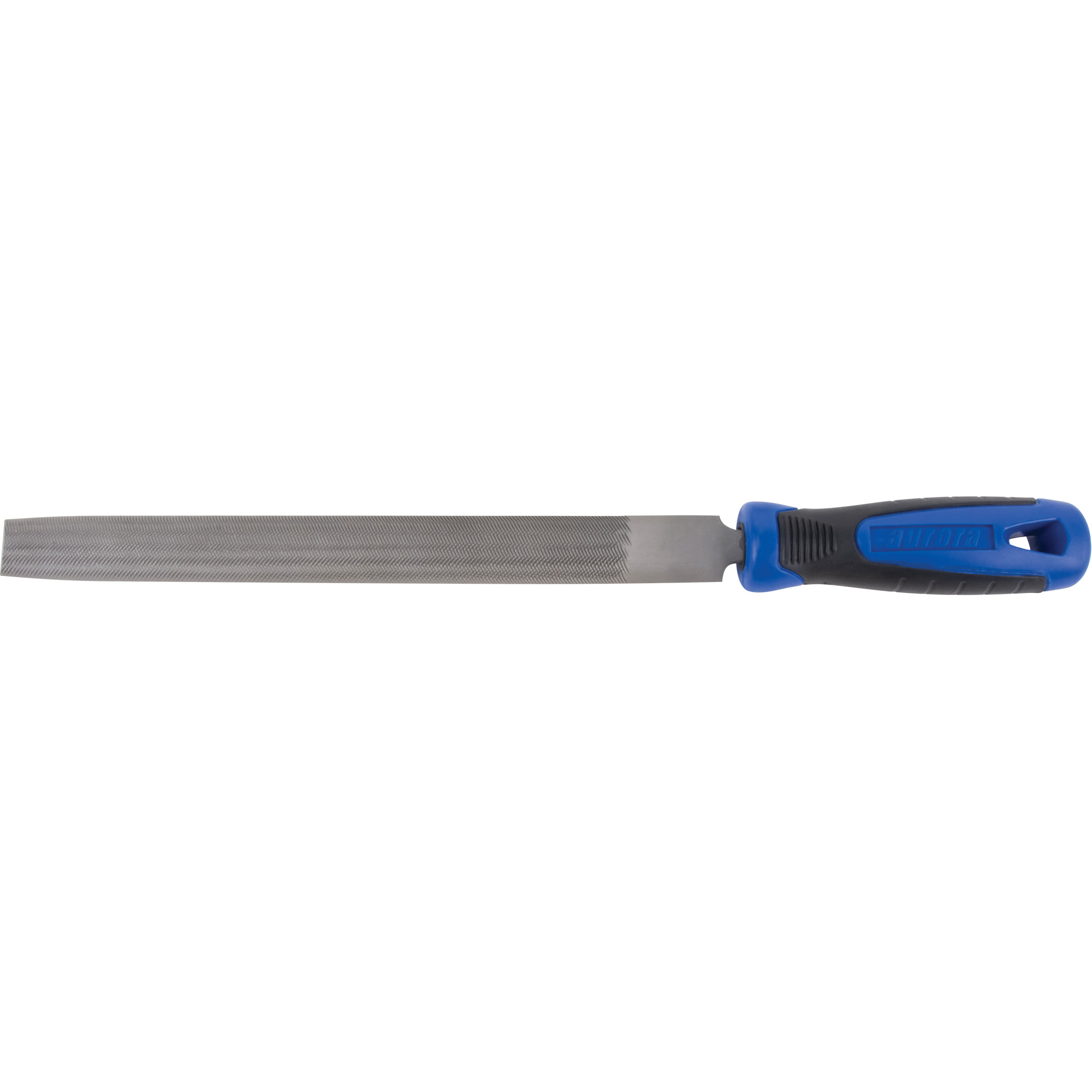 Aurora Tools File With Handle, Half Round, 10" L, Bastard Cut Aurora